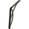 Ekena Millwork Miller Wrought Iron Bracket, (Single center brace), Antiqued Pale Gold 1 1/2"W x 12"D x 15"H BKTM01X12X15SMIAPG - alternate 1